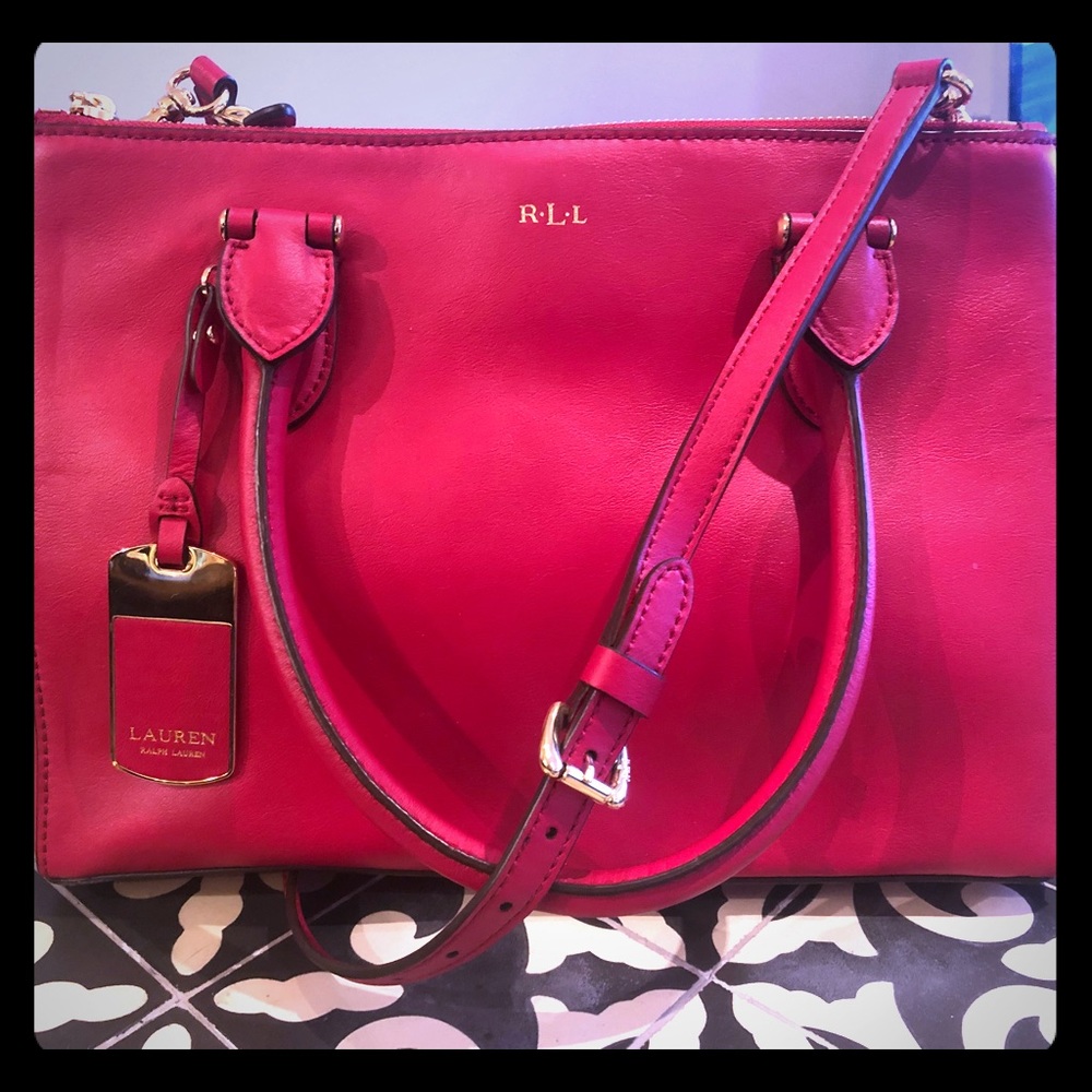 Ralph Lauren Red Crossbody Purse